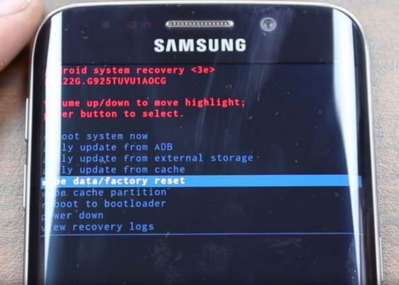 Reset Samsung S6 Edge ở chế độ Recovery