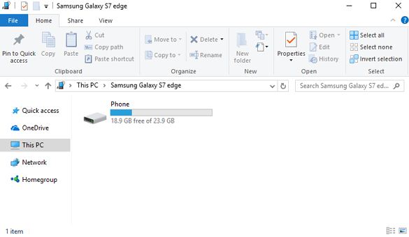 Lưu ảnh từ Samsung sang máy tính