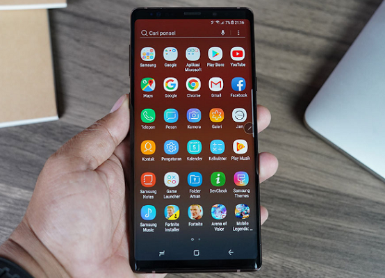 loi samsung note 9 dom man hinh