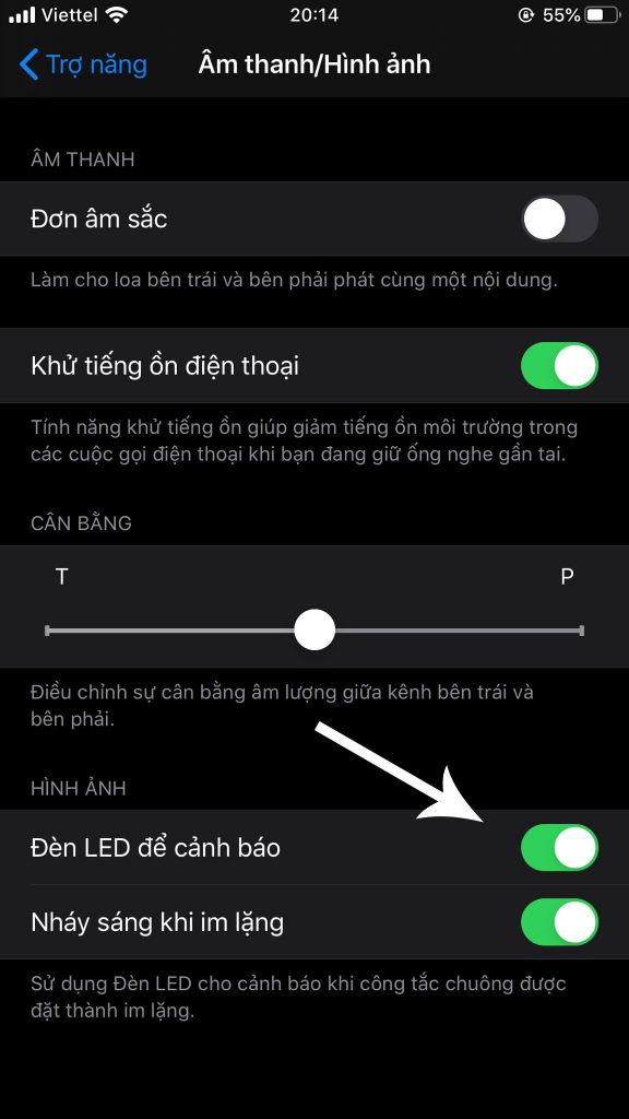 cách cài đặt đèn Flash cho iPhone 8 plus