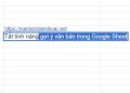 Cách tắt tính năng gợi ý văn bản trong Google Sheets